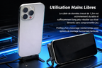 Câble USB-C 240W avec Support Pliable Intégré