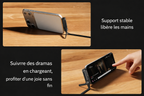Câble USB-C 240W avec Support Pliable Intégré