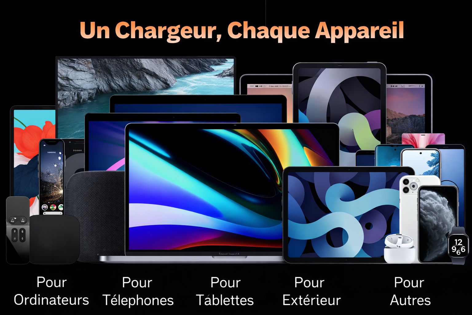 Câble USB-C 240W avec Support Pliable Intégré
